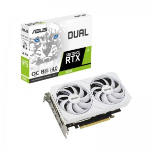 Placa Gráfica Asus Dual White GeForce RTX 3060 8GB GDDR6 OC Edition